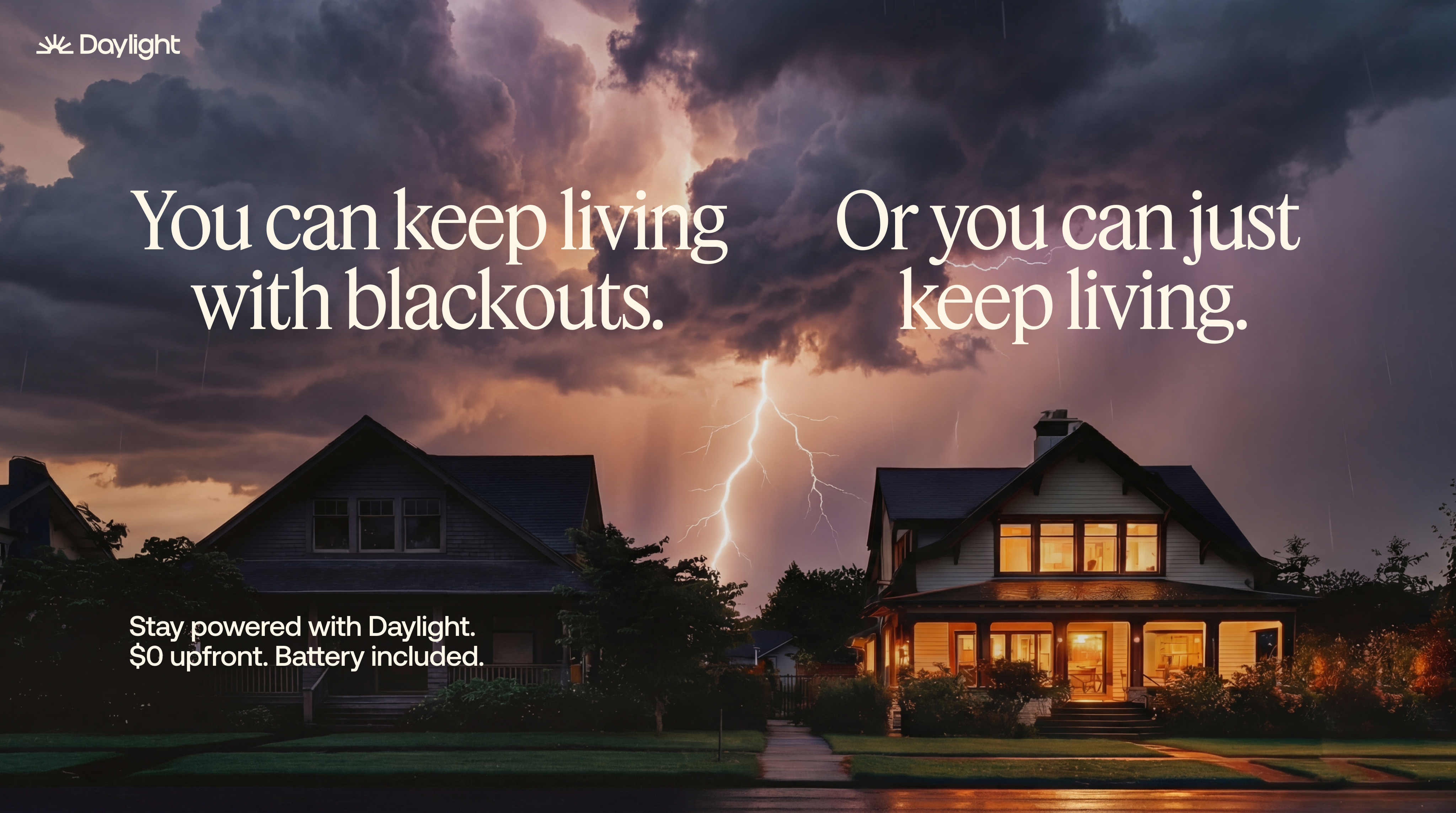 You can keep living with blackouts. Or you can just keep living.